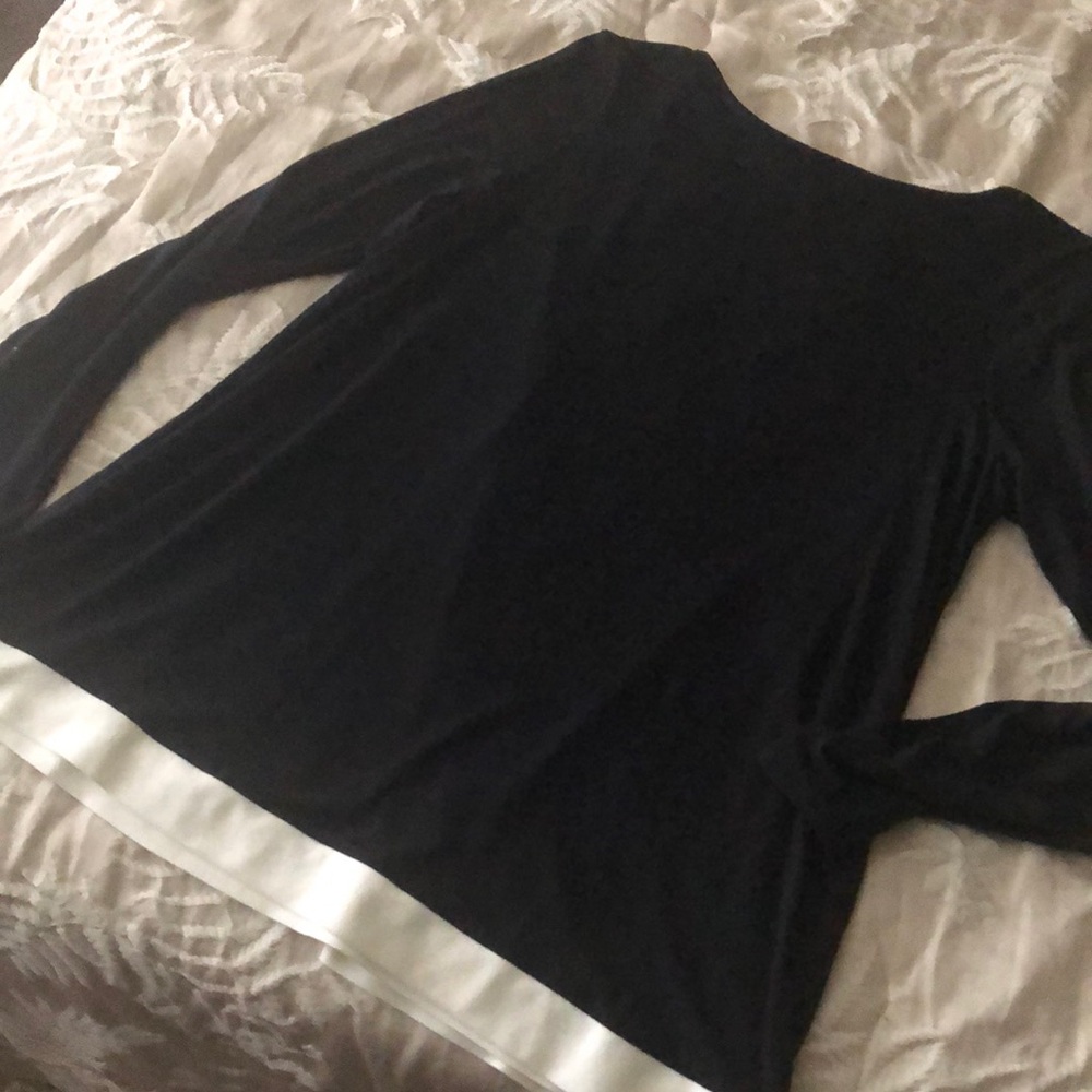 J Jill Elegant Black and White Women's Top
